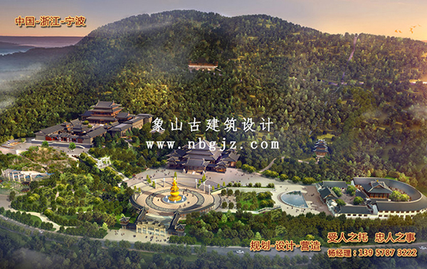寺廟設計效果圖，傳承千年的建筑藝術