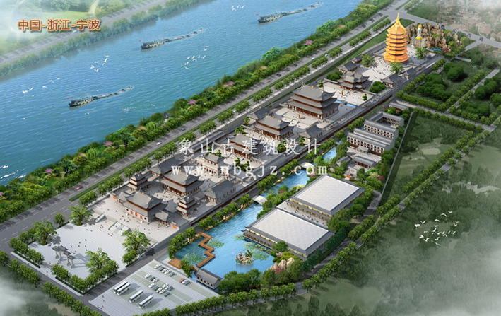 寺廟設計效果圖，傳承千年的建筑藝術