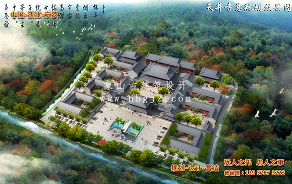 寺廟設計效果圖，傳承千年的建筑藝術